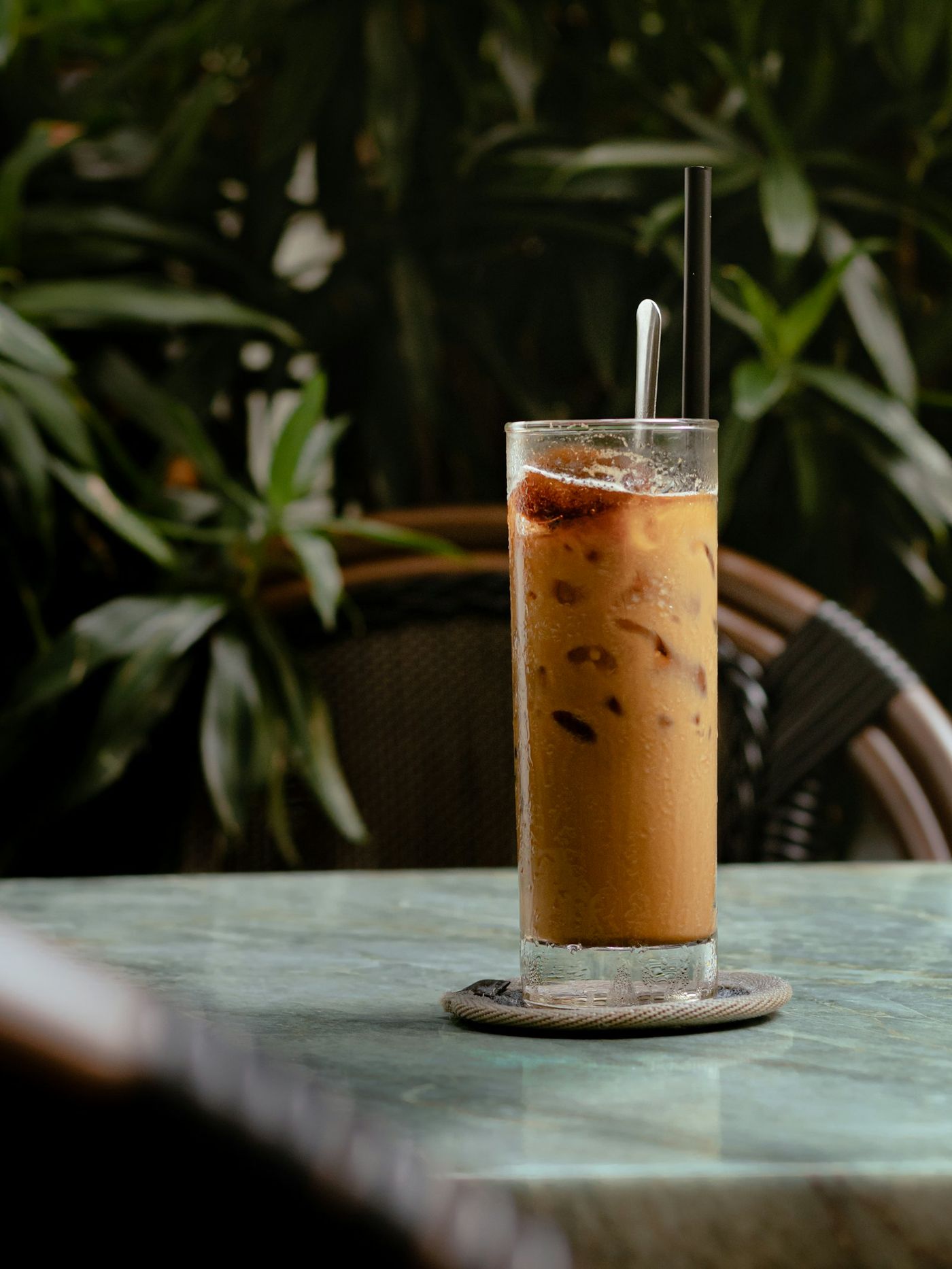 Iced coffee with condensed milk
